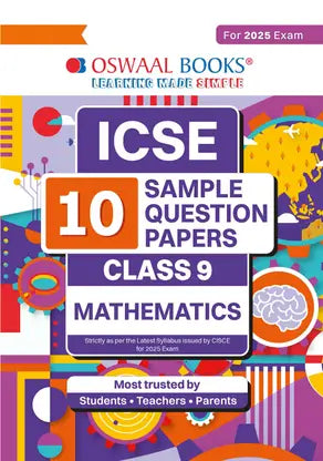 Oswaal ICSE | 10 Sample Question Papers | Class 9 | Mathematics (For 2025 Exam) - Retail Maharaj