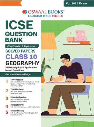Oswaal Icse Question Bank Solved Papers | Class 10 | Geography - Retail Maharaj