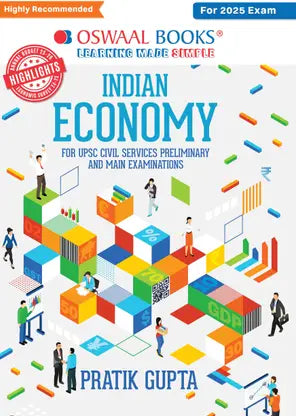 Oswaal Indian Economy for UPSC civil services preliminary and main examinations by Pratik Gupta - Retail Maharaj