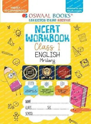 Oswaal NCERT Workbook Class 1 English Mridang - Retail Maharaj