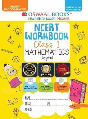 Oswaal NCERT Workbook Class 1 Mathematics Joyful - Retail Maharaj