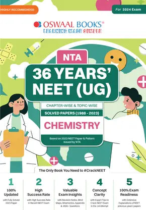 Oswaal NTA 36 Years' NEET (UG) Chapterwise and Topicwise Solved Papers (1988-2023) Chemistry - Retail Maharaj