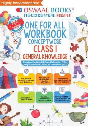 Oswaal One For All Workbook, Class 1, General Knowledge - Retail Maharaj