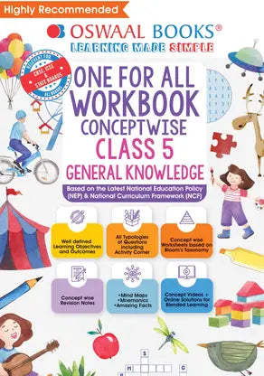 Oswaal One For All Workbook, Class 5, General Knowledge - Retail Maharaj