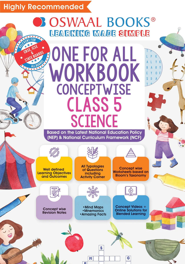 Oswaal One For All Workbook, Class 5, Science - Retail Maharaj