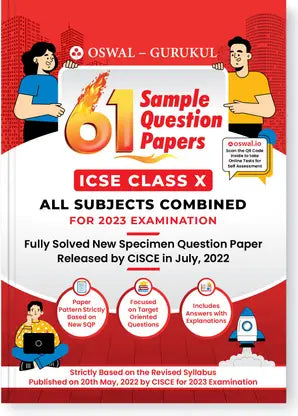 Oswal - Gurukul 61 Sample Question Papers for ICSE Class 10 Exam 2023 - Retail Maharaj