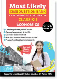 Oswal - Gurukul Economics Most Likely CBSE Question Bank for Class 12 Exam 2024 - Retail Maharaj