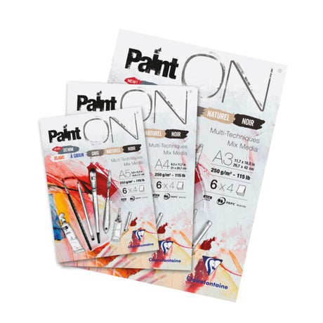 Clairefontaine Paint’On Multi-Technique Mixed Media Pad 250gsm - Retail Maharaj