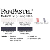 PanPastel Colours Set of 5 (Professional Artist Soft Pastels)