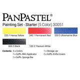 PanPastel Colours Set of 5 (Professional Artist Soft Pastels)
