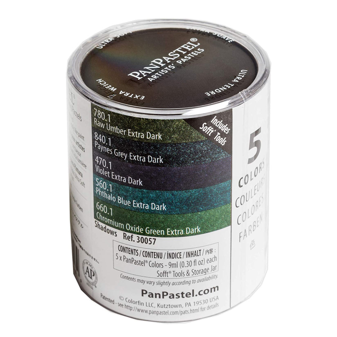 PanPastel Colours Set of 5 (Professional Artist Soft Pastels)