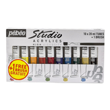 Pebeo Studio Acrylics High Viscosity Sets Thick Satin Finish Artist Acrylic Paint Tubes for Canvas Wood and Mixed Media