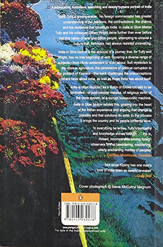 India in Slow Motion [Paperback] Mark, Tully - Retail Maharaj