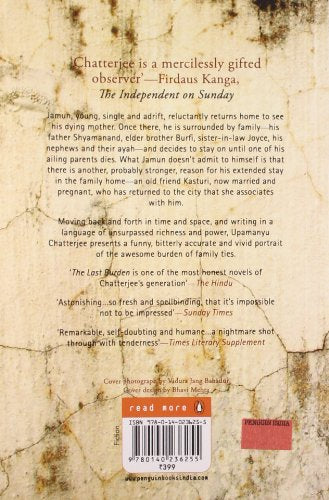 Last Burden [Paperback] Chatterjee, Upamanyu - Retail Maharaj