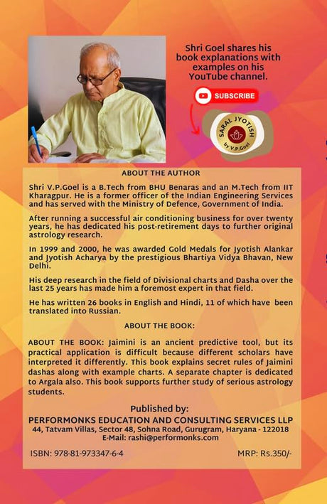 Predict through Jaimini Astrology (eng) by VPGoel: Revised 2024 Edition - Retail Maharaj