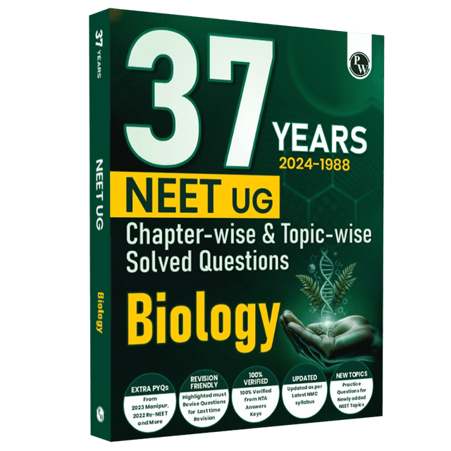 37 Years NEET Previous Year Solved Question Papers Biology PYQs Chapterwise Topicwise Solutions For NEET Exam 2025 with Newly Added Topics - Retail Maharaj