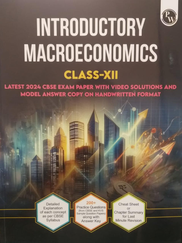 Pw Introductory Macroeconomics Class 12th Latest 2024 Cbse Exam Paper - Retail Maharaj