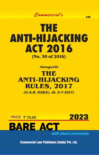Anti Hijacking Act, 2016 - Retail Maharaj
