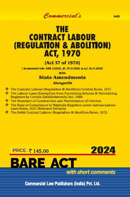 Contract Labour (Regulations & Abolition) Act, 1970 with State Amendment - Retail Maharaj