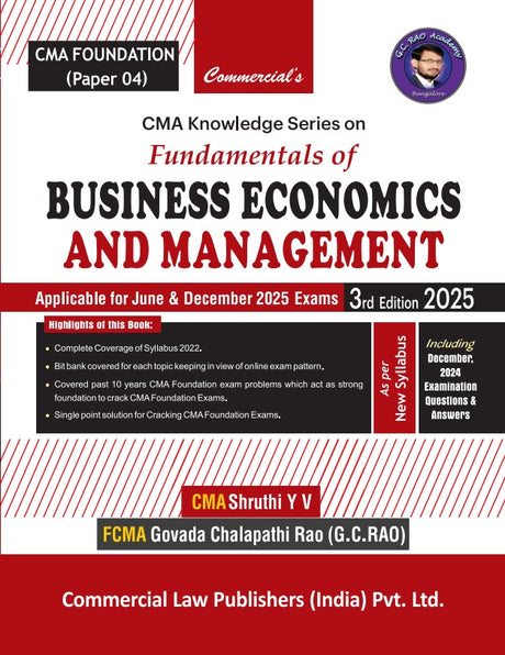 CMA Knowledge Series on Fundamentals of Business Economics and Management CMA Foundation (Paper-4) - Retail Maharaj