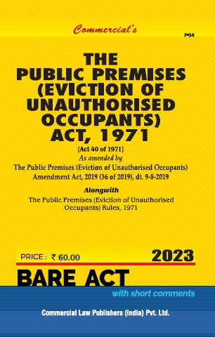 Public Premises (Eviction of Unauthorised Occupants) Act, 1971 - Retail Maharaj