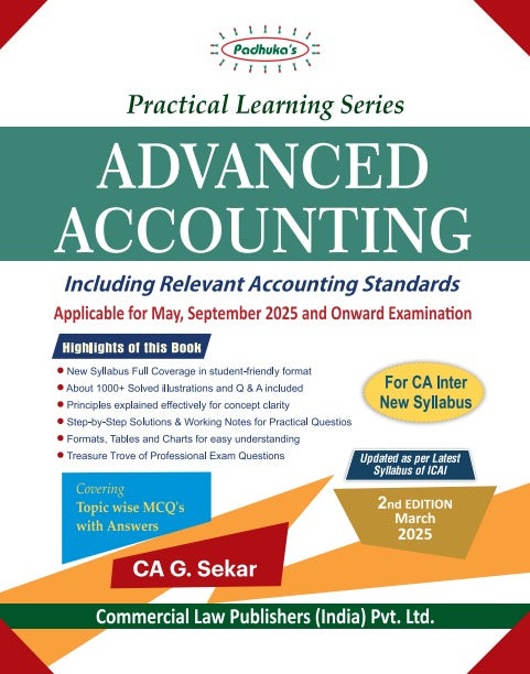 Practical Learning Series—Advanced Accounting (CA Inter New Syllabus) - Retail Maharaj