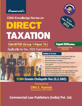 CMA Knowledge Series on Direct Taxation CMA Inter (Group I Paper 7A) - Retail Maharaj
