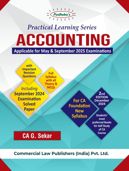 Practical Learning Series Accounting for CA Foundation New Syllabus (Applicable for May & September 2025 Examinations) - Retail Maharaj