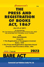 Press and Registration of Books Act, 1867 along with Rules,1956 & Order,1961 (As amended by The Jan Vishwas (Amendment of Provisions) Act, 2023 Act 18 of 2023, dt. 11-8-2023) - Retail Maharaj