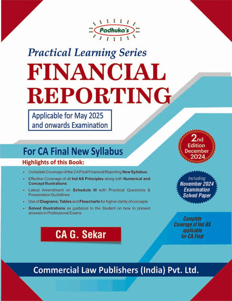 Practical Learning Series Financial Reporting for CA Final New Syllabus 2023 - Retail Maharaj