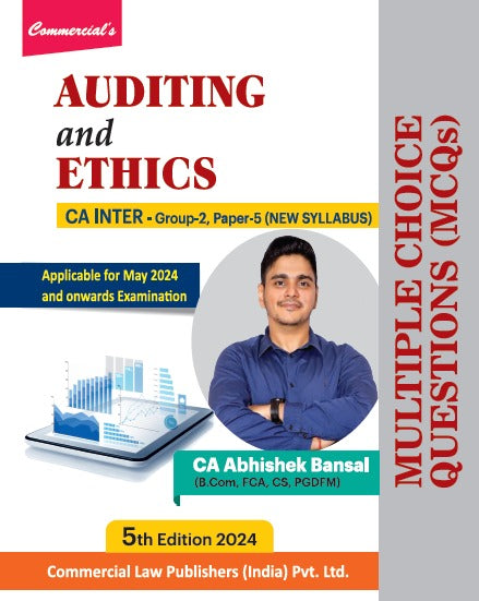 Auditing and Ethics (MCQs Book) CA Inter Group II Paper-5 (New Syllabus) - Retail Maharaj