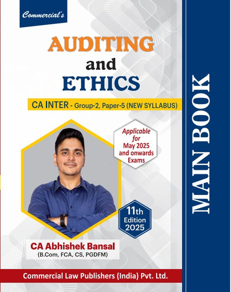 Auditing and Ethics (Main Book) CA Inter Group-II Paper-5 (New Syllabus) Applicable for May 2025 and Onwards Exams - Retail Maharaj