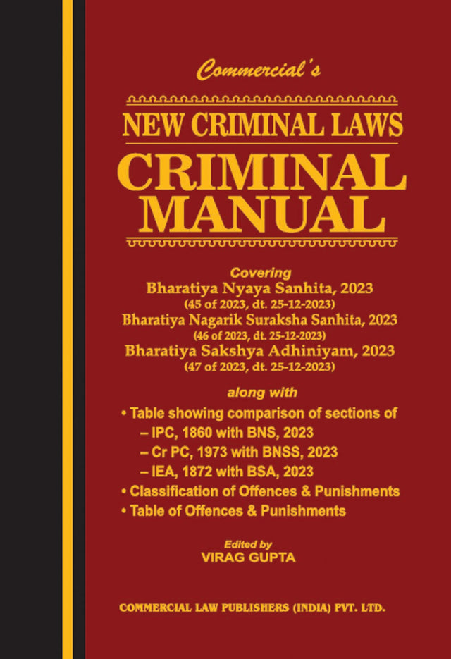 New Criminal Laws—Criminal Manual (Pocket Edition) - Retail Maharaj