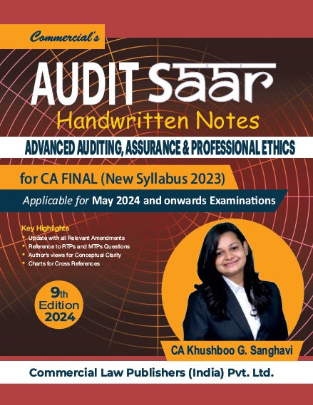 Audit Saar Handwritten Notes Advanced Auditing, Assurance & Professional Ethics - Retail Maharaj