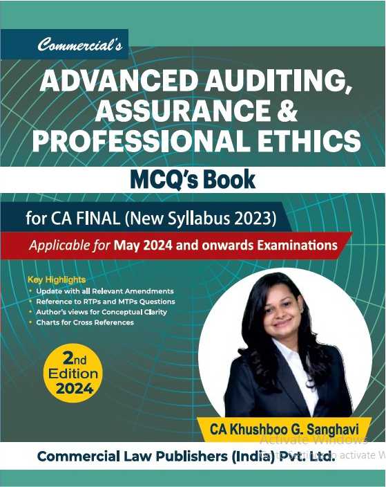 Advanced Auditing, Assurance and Professional Ethics MCQ's Book for CA Final New Syllabus 2023 - Retail Maharaj