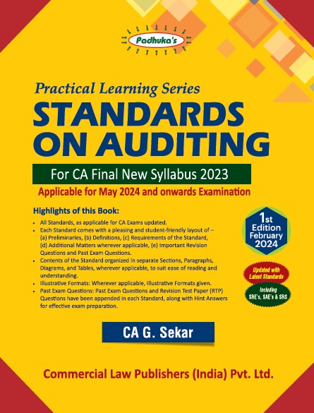 Practical Learning Series Standards on Auditing for CA Final New Syllabus 2023 - Retail Maharaj