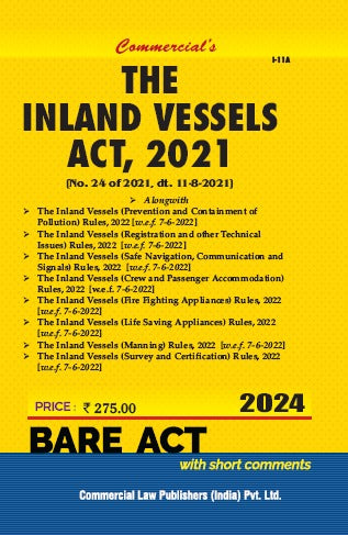 Inland Vessels Act, 2021 alongwith Rules 2022 - Retail Maharaj