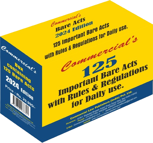 Commercial's 125 Important Bare Acts With Rule & Regulations for Daily use.(Box) - Retail Maharaj