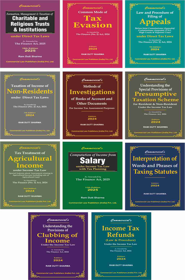 Latest book by Ram Dutt Sharma on direct tax - Retail Maharaj