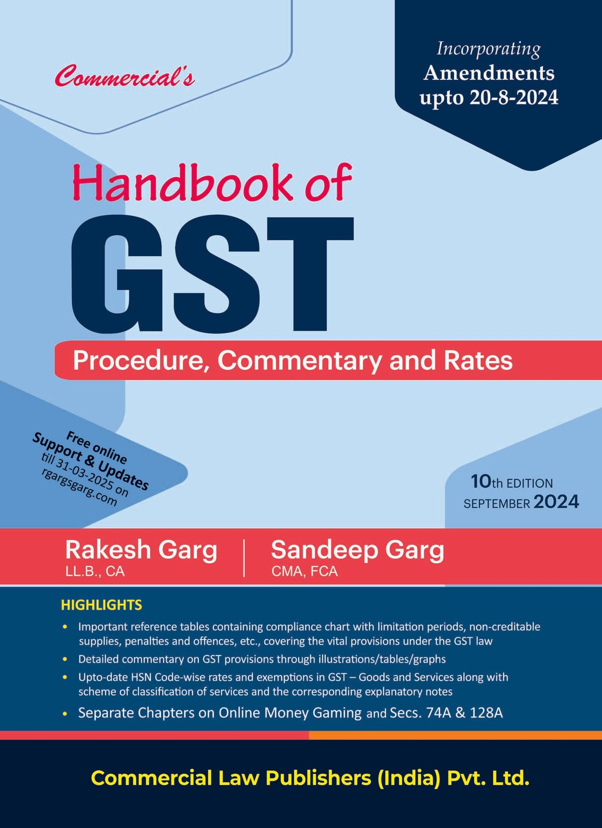 Handbook of GST Procedure, Commentary and Rates - Retail Maharaj