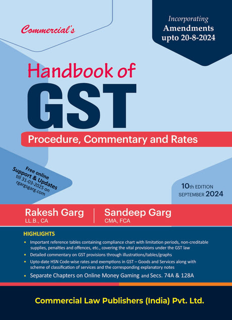 Handbook of GST Procedure, Commentary and Rates - Retail Maharaj