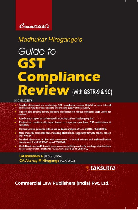 Guide To GST Compliance Review ( with GSTR-9 & 9C) - Retail Maharaj