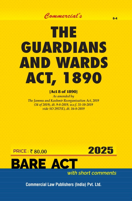 Guardians and Wards Act, 1890 As amended by The Jammu & Kashmir Reorganisation Act, 2019 - Retail Maharaj