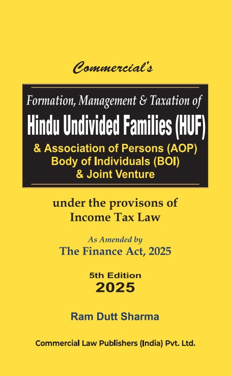 Formation Management & Taxation of HINDU UNDIVIDED FAMILIES (HUF) As amended by The Finance Act, 2025 - Retail Maharaj