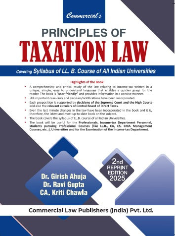 Principles of Taxation Law (Covering Syllabus of LL.B Course of All Indian Universities ) - Retail Maharaj