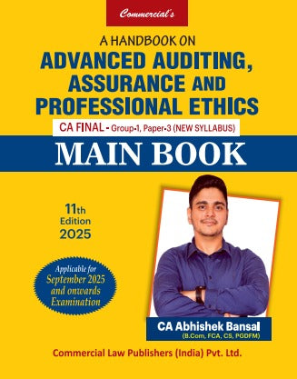 A Handbook On Advanced Auditing , Assurance And Professional Ethics (CA Final, Group-1, Paper-3) New Syllabus (Main Book) - Retail Maharaj