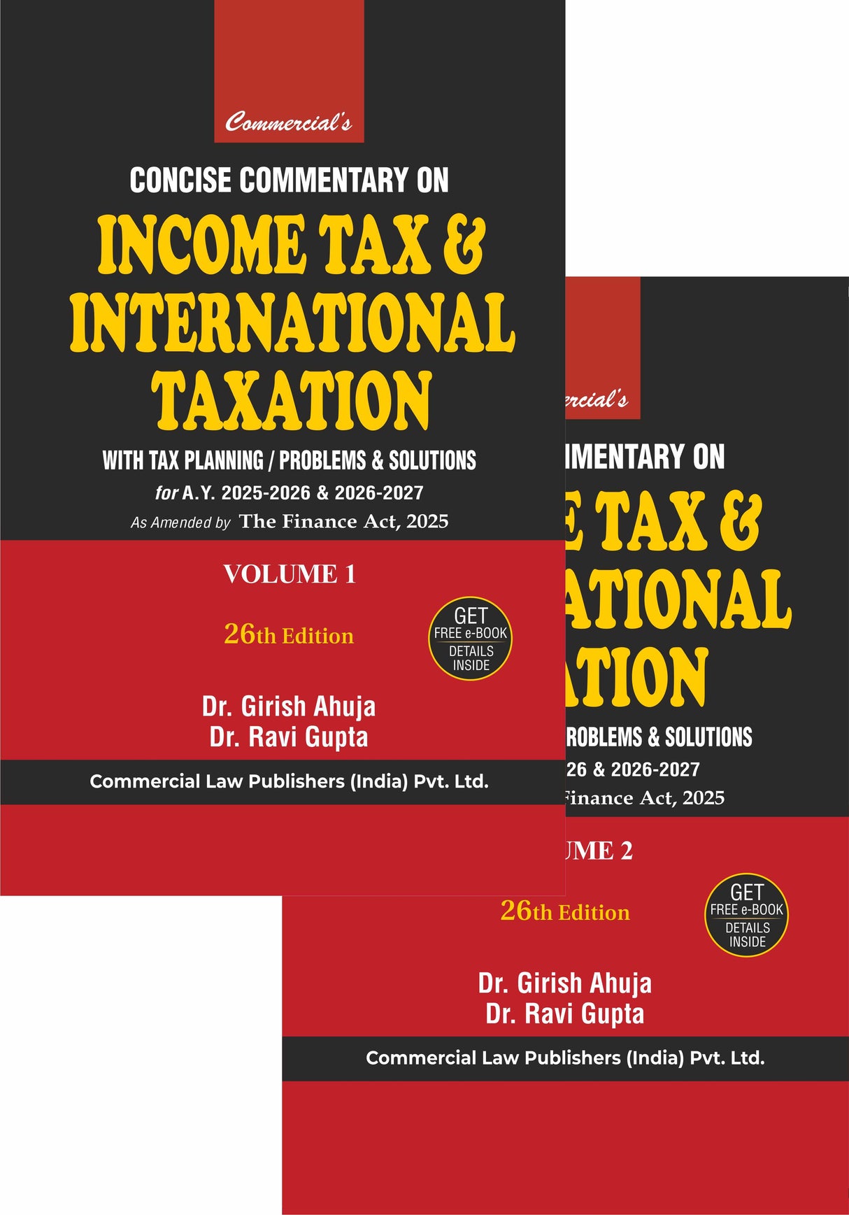 Concise Commentary on Income Tax & International Taxation (With Tax Planning / Problems & Solutions) in 2 Vols. Set - Retail Maharaj