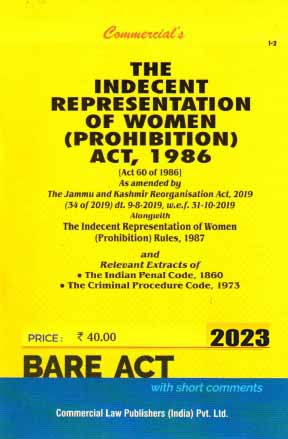 Indecent Representation of Women (Prohibition) Act, 1986 with Rules, 1986 - Retail Maharaj