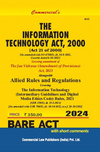 Information Technology Act, 2000 with Allied Rules & Regulations - Retail Maharaj