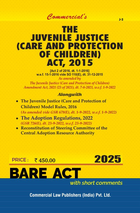 Juvenile Justice (Care......Children) Act, 2015 As Amended by The Juvenile Justice (Care & Protection of Children) Amendment Act, 2021 - Retail Maharaj